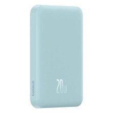 УМБ Baseus Magnetic Mini Wireless Fast Charge 2in1 5000mAh 20W 2.4A QC3.0+PD3.0 з Бездротовою зарядкою Qi 15W Блакитний