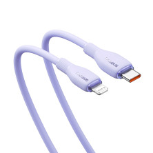 Кабель Baseus Pudding Series Fast Charging Data Cable Type-C to Lightning PD 20W 2m Фиолетовый