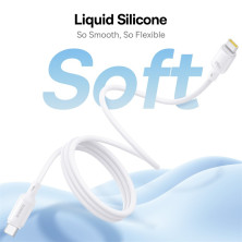 Кабель Baseus PicoGo Magnetic Liquid Silicone Series Fast Charging Data Cable Type-C to Type-C 240W 1m Белый