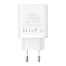 Мережевий зарядний пристрій Baseus Cube Fast Charger QC3.0+PD3.0 30W 2USB+Type-C 3A Білий