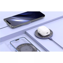 Бездротовий зарядний пристрій Baseus Simple 2 Wireless Charger з технологією Qi 15W Фіолетовий