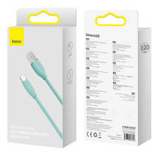 Кабель Baseus Jelly Liquid Silica Gel USB to Lightning 2.4A 1.2m Зеленый