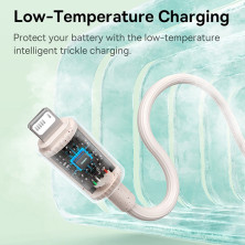 Кабель Baseus Habitat Series Fast Charging Data Cable USB to Lightning 2.4A 2m Розовый