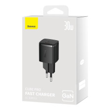 Сетевое зарядное устройство Baseus Cube Pro GaN5 Fast Charger 1C PD3.0 30W Type-C 3A Черный