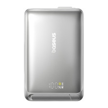 УМБ Baseus Nomos Qi2 Kickstand Magnetic 10000mAh 45W QC3.0+PD3.0 с функцией MagSafe и Qi2 15W и Type-C кабелем 45W Серый
