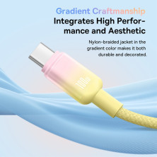 Кабель Baseus Discolor Series Fast Charging Data Cable USB to Type-C 100W 20V 5A 1m Жовтий