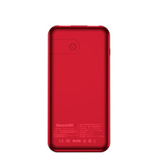 УМБ Baseus Full Screen 2in1 Bracket 8000mAh 2A с Беспроводной зарядкой Qi 5W Черно-Красный