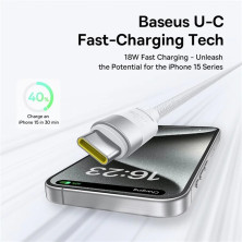 Кабель Baseus StarSpeed Series 3-in-1 Fast Charging Data Cable USB to Lightning+Type-C+MicroUSB 100W 1.5m Білий