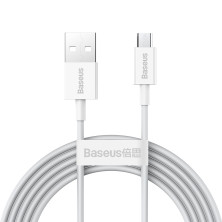 Кабель Baseus Superior Series Fast Charging Data Cable USB to Micro USB 2A 2m Білий
