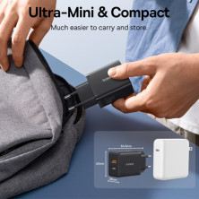 Сетевое зарядное устройство Baseus Cube Fast Charger QC3.0+PD3.0 20W USB+Type-C 3A Черный