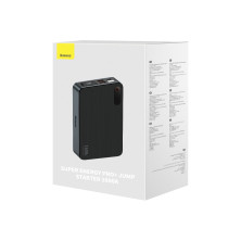 Пускозарядний пристрій Бустер Baseus Super Energy Pro+ Car Jamp Starter 3in1 12V 16000mAh 1600A з функцією Павербанка 65W 5V/3A та LED ліхтарика Чорний