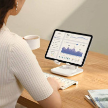 Підставка для планшета настільна Baseus Seashell Series Folding Tablets Stand Білий