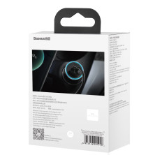 Автомобильное зарядное устройство Baseus Golden Contactor Pro Dual Quick Charger Car Charger 40W USB+Type-C + Кабель USB to Type-C 1м Серый