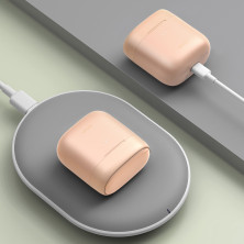 Беспроводные Bluetooth наушники Baseus Encok TWS W06 с функцией беспроводной зарядки Qi Розовый