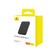 УМБ Baseus Magnetic Mini Wireless Fast Charge 2in1 5000mAh 20W 2.4A QC3.0+PD3.0 з Бездротовою зарядкою Qi 15W Чорний