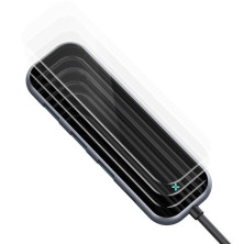 USB-хаб Baseus 5in1 Multi-functional 5-Port Type-C HUB Adapter Type-C to USB3.0*3, Type-C(PD)*1, 4KHDMI Серый