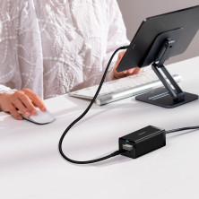 Сетевое зарядное устройство Baseus GaN5 Pro Desktop Fast Charger 67W USB+2Type-C+HDMI + кабель Baseus Type-C to Type-C 100W 20V/5A 1м Черный