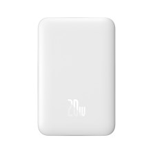 УМБ Baseus Magnetic Mini Wireless Fast Charge 2in1 10000mAh 20W 2.4A QC3.0+PD3.0 с Беспроводной зарядкой Qi 15W Белый