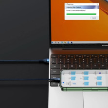 Кабель Baseus Flash Series 2 3-in-1 Fast Charging Data Cable USB to Lightning+Type-C+MicroUSB 66W 1.2m Синий