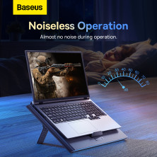 Підставка з охолодженням для ноутбука до 21'' Baseus ThermoCool Heat-Dissipating Turbo Fan Version Сірий