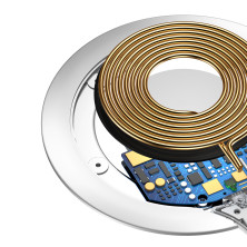 Беспроводное зарядное устройство Baseus Metal Wireless Charger с технологией Qi 10W Серебристый