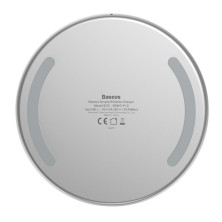 Беспроводное зарядное устройство Baseus Simple Wireless Charger с технологией Qi 10W Белый