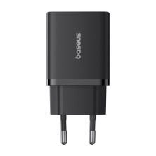 Сетевое зарядное устройство Baseus Cube Fast Charger QC3.0+PD3.0 20W USB+Type-C 3A Черный