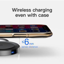 Кабель Baseus iP Cable Wireless Charger Cable USB to Lightning 2A 1.2m с Беспроводной зарядкой 5W Черный