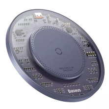 Бездротовий зарядний пристрій Baseus Simple 2 Wireless Charger з технологією Qi 15W Фіолетовий
