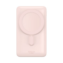 УМБ Baseus Magnetic Bracket 3in1 10000mAh 20W 3A QC3.0+PD3.0 с Беспроводной зарядкой Qi 15W Розовый