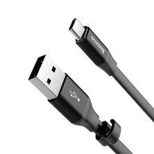 Кабель Baseus Nimble Portable Cable USB to Type-C 3A 0.23m Чорний