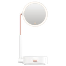 Макіяжне косметичне дзеркало з підсвічуванням Baseus Smart Beauty Series Lighted Makeup Mirror with Storage Box з ящиком для зберігання Білий