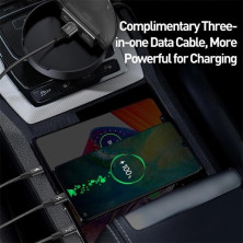 Кабель станція для зарядки Baseus Car Sharing Charging Station 6-in-1 USB to Lightning+Type-C+MicroUSB 3А 1m Чорний