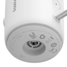 Портативний аккумуляторный насос Baseus PocketGo Portable Air Pump 1600mAh с фонариком Белый