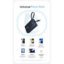 УМБ Baseus PicoGo Digital Display 10000mAh 45W 3A з технологією QC3.0+PD3.0 і Type-C кабелем 45W Чорний