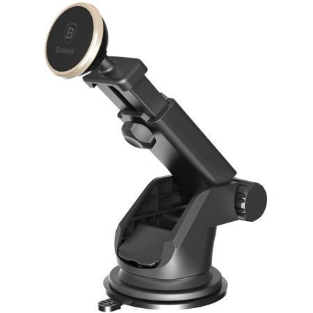 Автодержатель для телефона магнитный Baseus Solid Series Telescopic на торпедо Золотистый