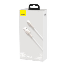 Кабель Baseus Cafule Metal Data Cable USB to Type-C 66W 11V 6A 1m Білий