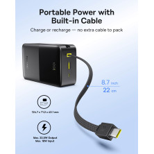 УМБ Baseus EnerFill FC51 Bipow2 Pro 30000mAh 22.5W 2.4A с технологией QC3.0+PD3.0 та Type-C кабелем 22.5W Черный