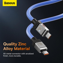 Кабель Baseus CoolPlay Series Fast Charging Data Cable Type-C to Type-C 100W 20V 5A 1m Синий