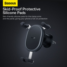 Автодержатель для телефона Baseus Stable Gravitational Car Mount Air Outlet в воздуховод Черный