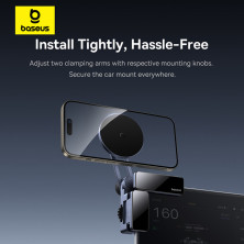 Автотримач для телефону магнітний Baseus MaxView Magnetic Car Mount for In-Vehicle Infotainment Screen на екран в автомобілі Чорний