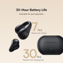 Беспроводные наушники открытого типа Baseus Bass 15 Clip Open-Ear Wireless TWS Earbuds Черный