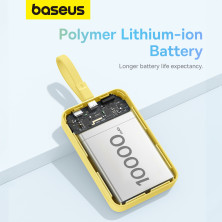 УМБ Baseus Magnetic Mini Wireless Fast Charge 10000mAh 30W 3A QC3.0+PD3.0 з функцією MagSafe та Qi 15W і Type-C 30W кабелем Жовтий