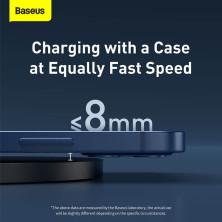 Беспроводное зарядное устройство Baseus LED Display Gen 2 Wireless Charger с технологией Qi 15W Черный