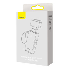 Кардрідер Baseus Lite Card Card Reader USB, SD/TF Cards Сірий