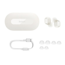 Бездротові Bluetooth навушники Baseus Bowie EZ10 True Wireless TWS Earphones Білий