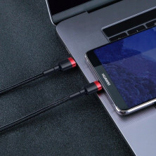 Кабель Baseus Cafule Flash Charging Data Line Cable Type-C to Type-C PD 2.0 QC 3.0 60W 20V 3A 2m Черно-Красный