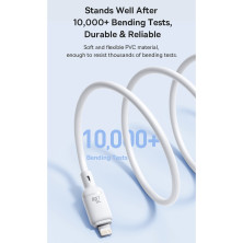 Кабель Baseus Silky Series Fast Charging Data Cable Type-C to Lightning PD 20W 1m Белый
