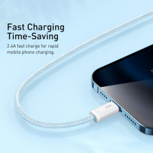 Кабель Baseus Dynamic Series Fast Charging USB to Lightning 2.4A 1m Блакитний