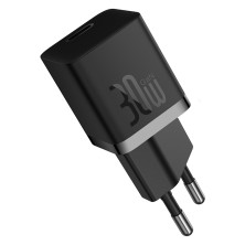 Сетевое зарядное устройство Baseus GaN5 Mini Fast Charger 1C PD3.0 30W Type-C 3A + кабель Baseus Type-C to Type-C 100W 20V/5A 1м Черный